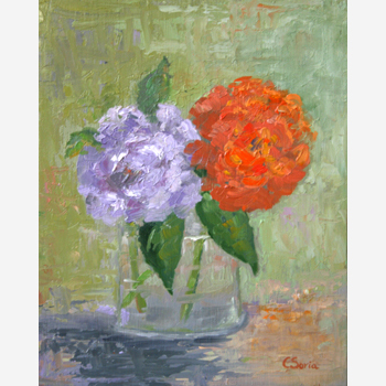 Green, Orange, and Purple